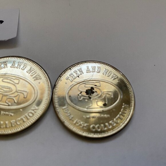 San Francisco 49ers then and now 1994-95 collectable coins 5 of 20 Lot #25 - Picture 5 of 9